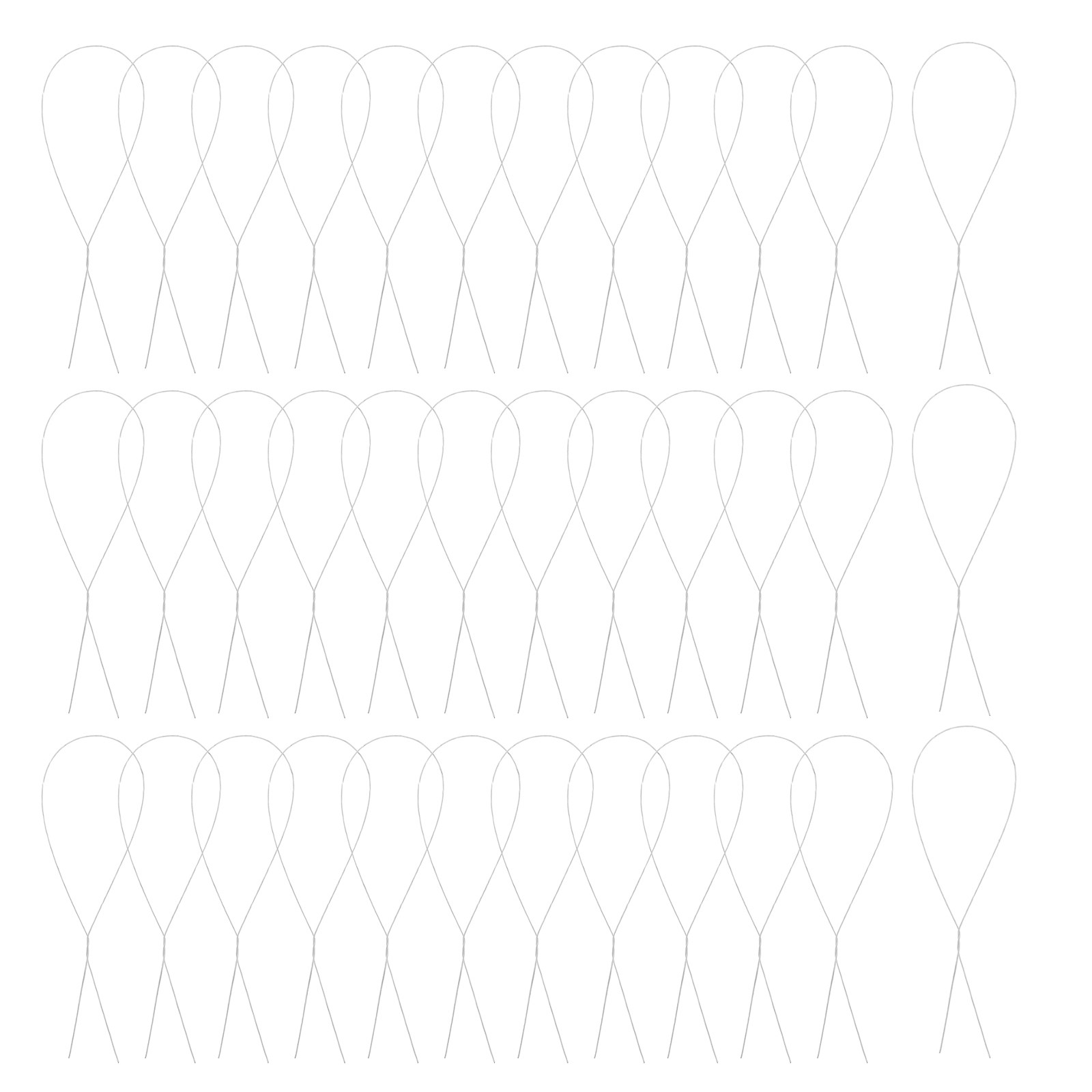 Florist Wreath Supply - 250Pcs DIY Rose Flower Wire Bendable