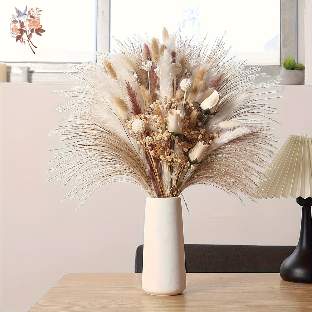 80Pcs Artificial Dried Flowers - Baby Breath Dried 评论和价格
