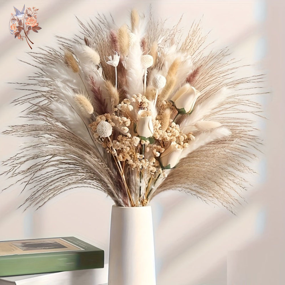 80Pcs Artificial Dried Flowers - Baby Breath Dried 评论和价格