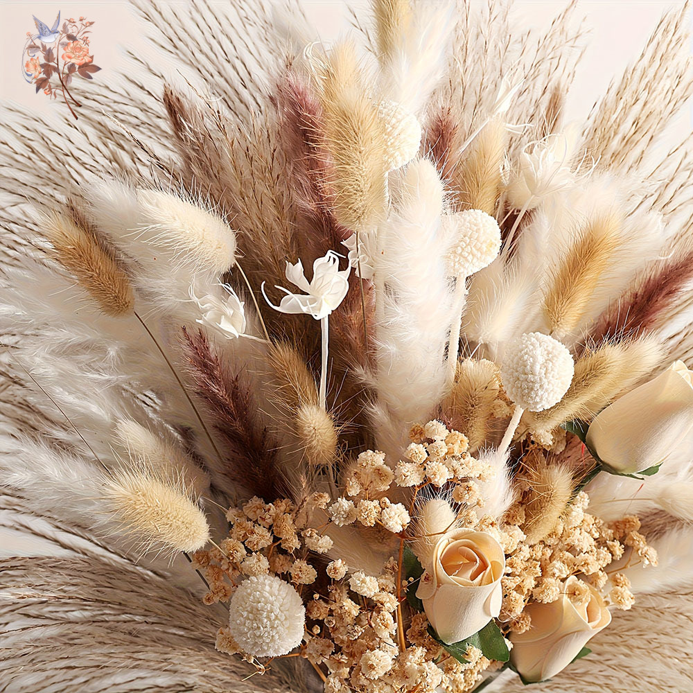 80Pcs Artificial Dried Flowers - Baby Breath Dried 评论和价格