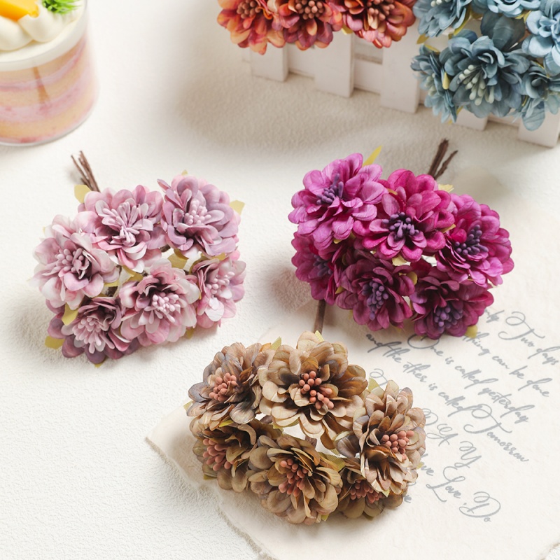 1/3Pcs 11cm Fake Silk Daisy Ar - Baby Breath Dried 评论和价格