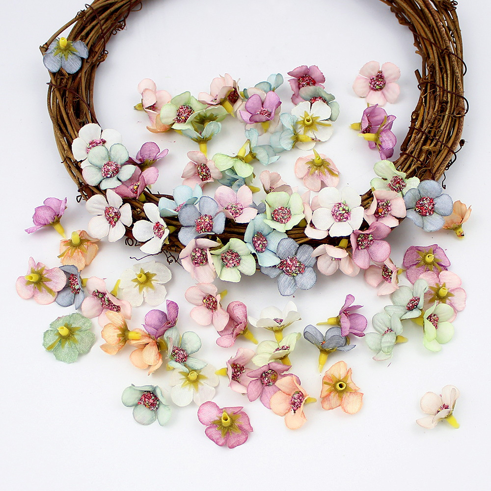 50&100pcs Mini Silk Mix Color  - Baby Breath Dried 评论和价格