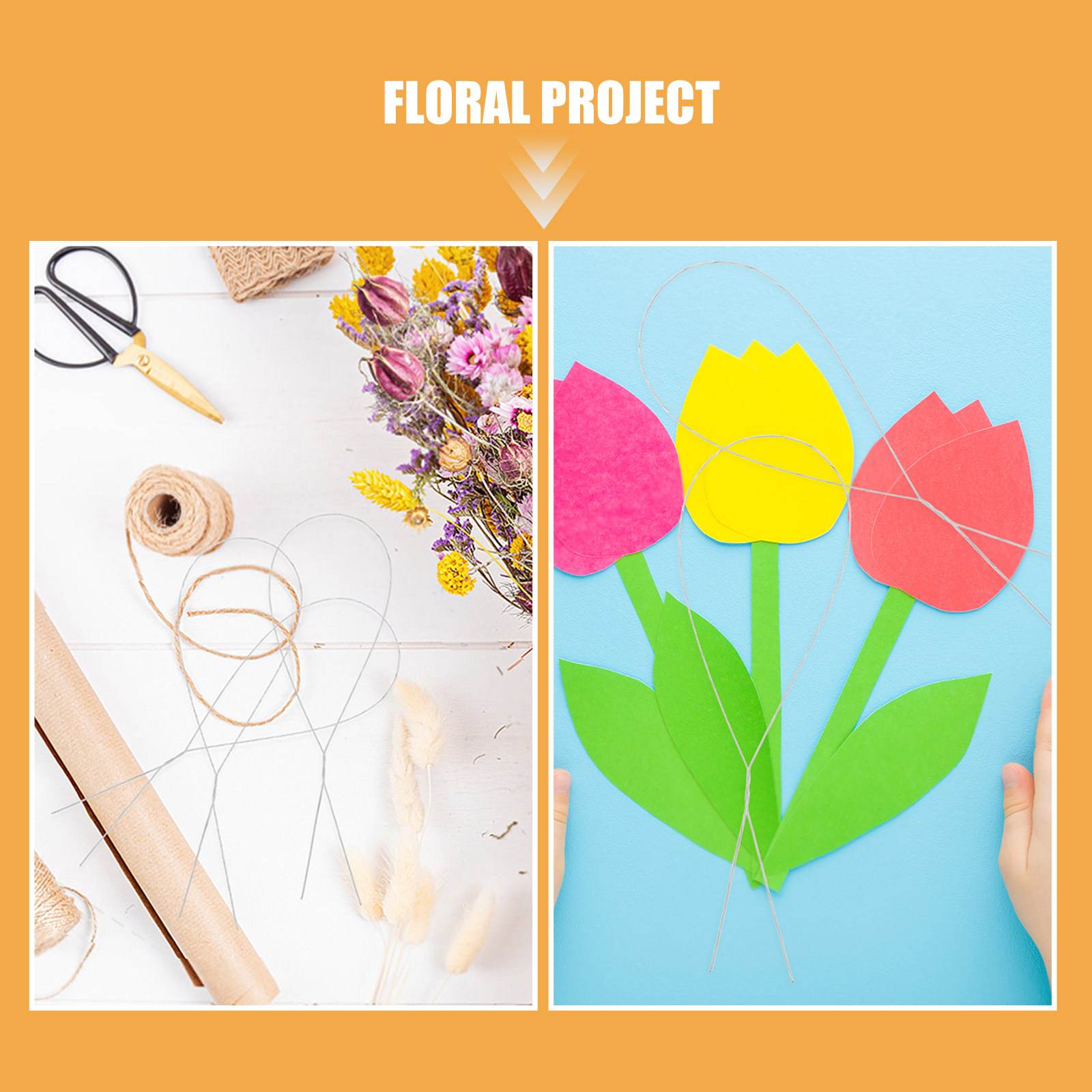 250Pcs Wrapped Rose Flower Wir - Florist Wreath Supply 评论和价格