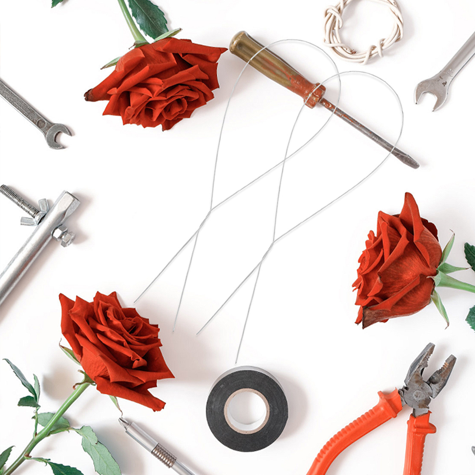 250Pcs DIY Rose Flower Wire Be - Florist Wreath Supply 评论和价格