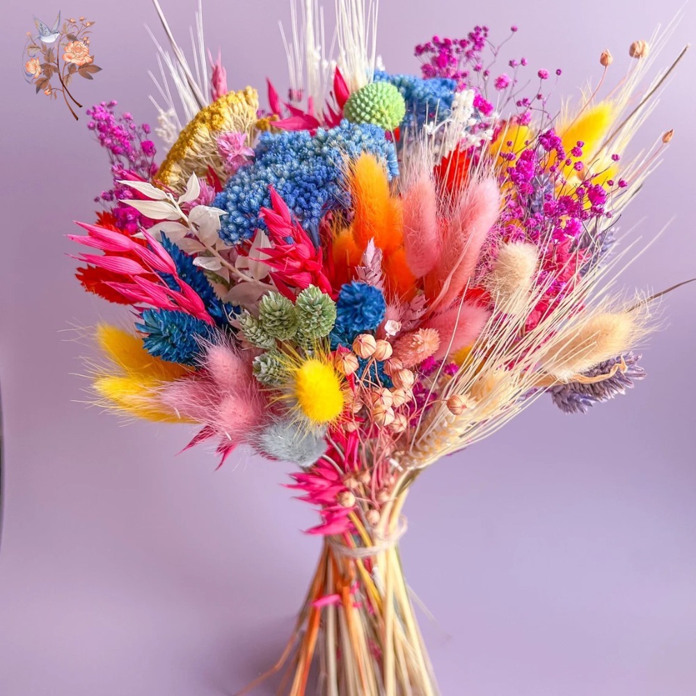 Colorful Dried Flowers Wedding - Baby Breath Dried 评论和价格