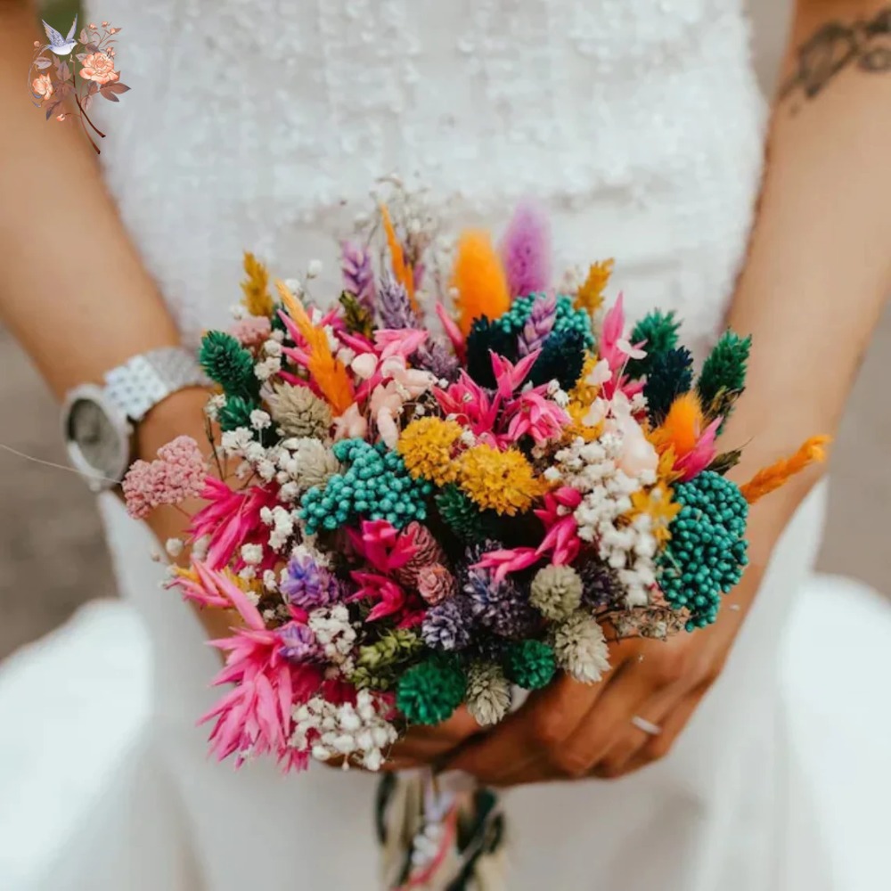 Colorful Dried Flowers Wedding - Baby Breath Dried 评论和价格
