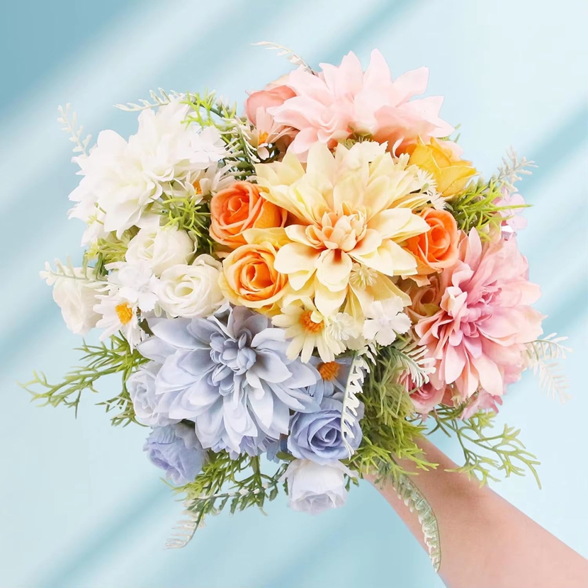 2/5PCS Artificial Rose Flowers - Baby Breath Dried 评论和价格