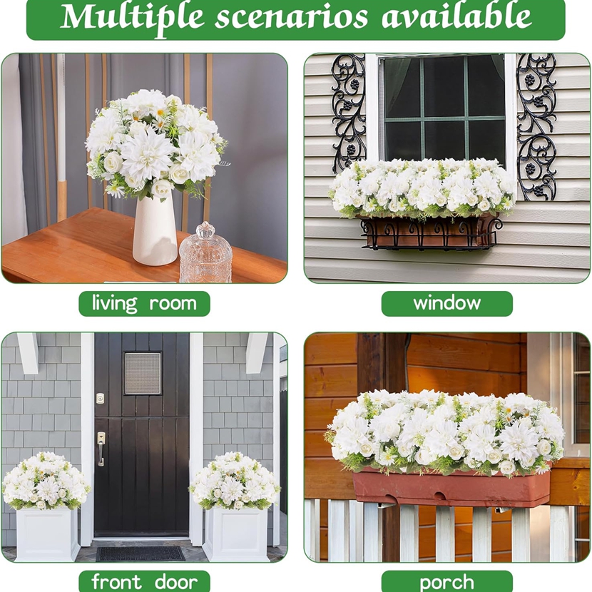2/5PCS Artificial Rose Flowers - Baby Breath Dried 评论和价格