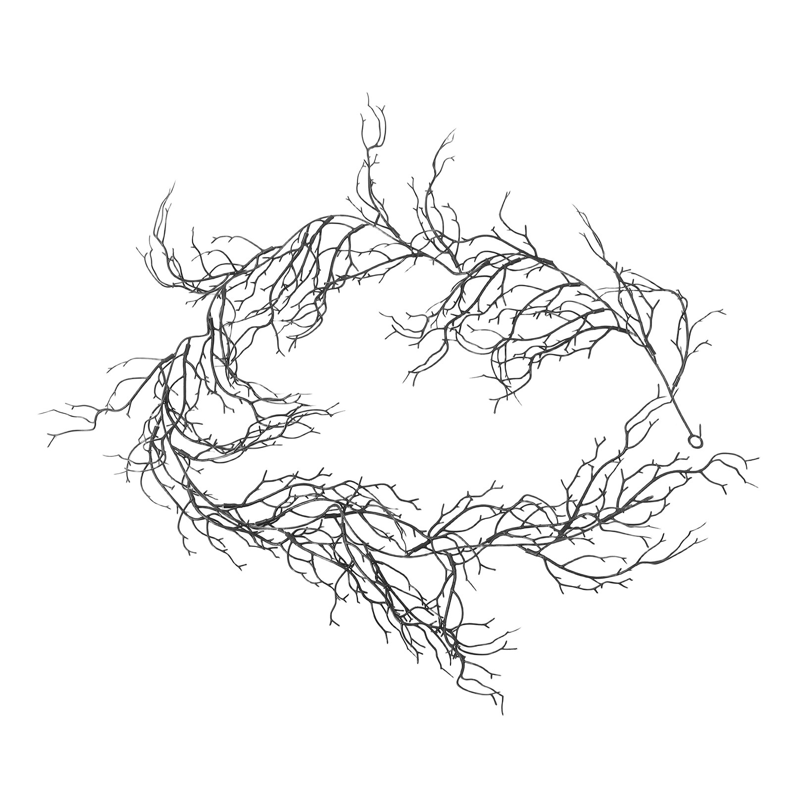 Black Plastic Decorative Vine  - Branch Curly Willow 评论和价格